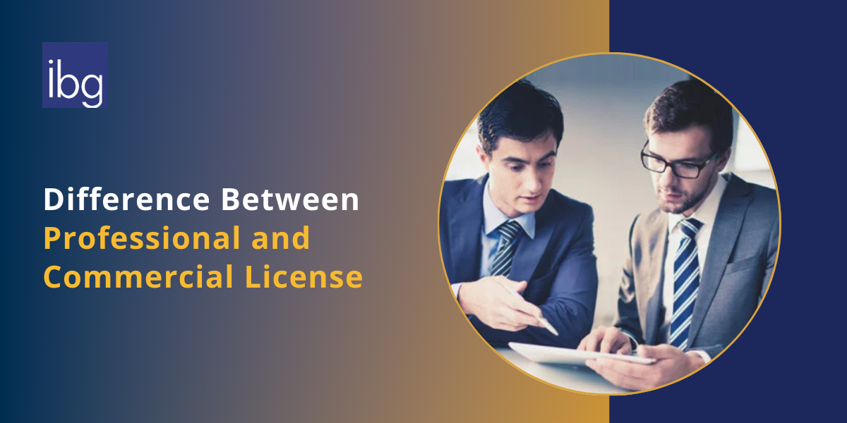 Difference Between Commercial and Professional License in Dubai